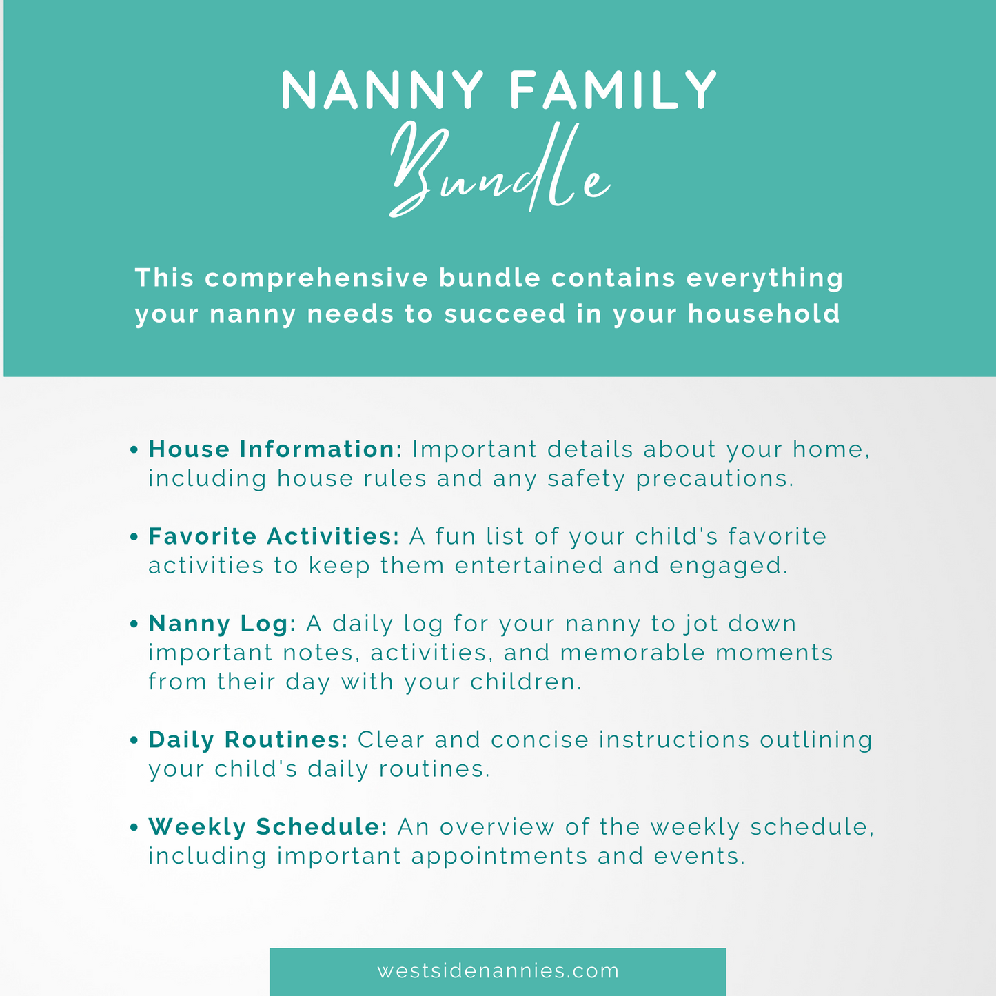 Nanny Family Bundle