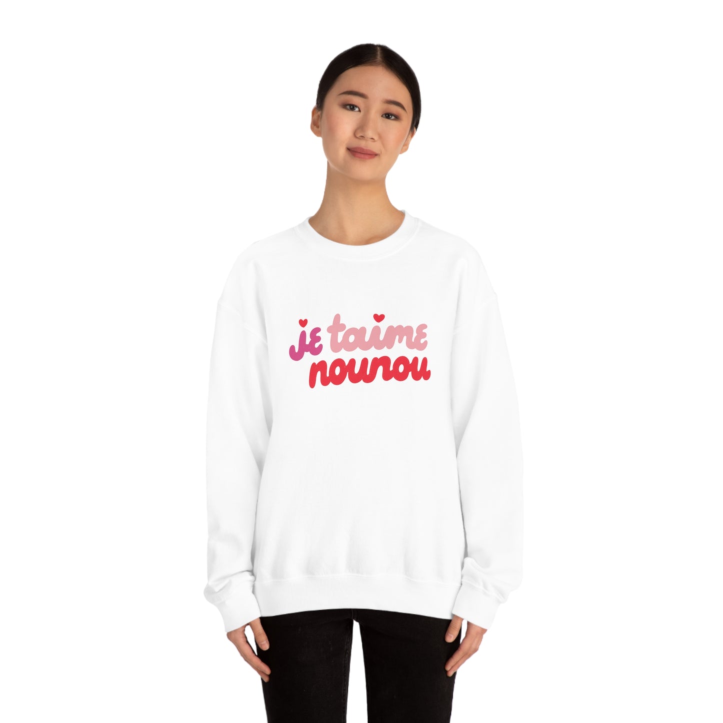 Multicolored Je Taime Nounou Pullover