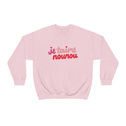 Multicolored Je Taime Nounou Pullover