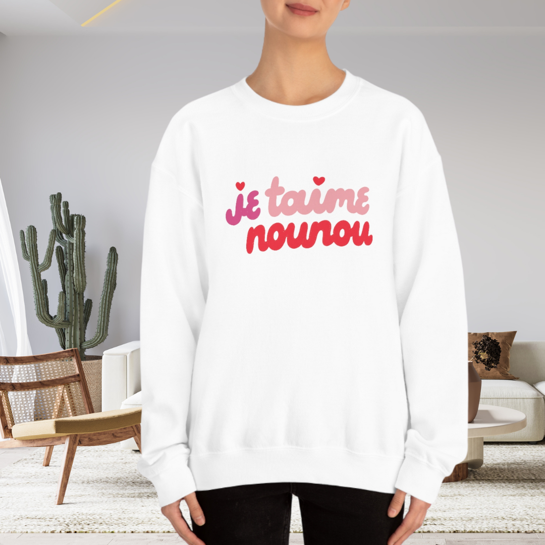 Multicolored Je Taime Nounou Pullover