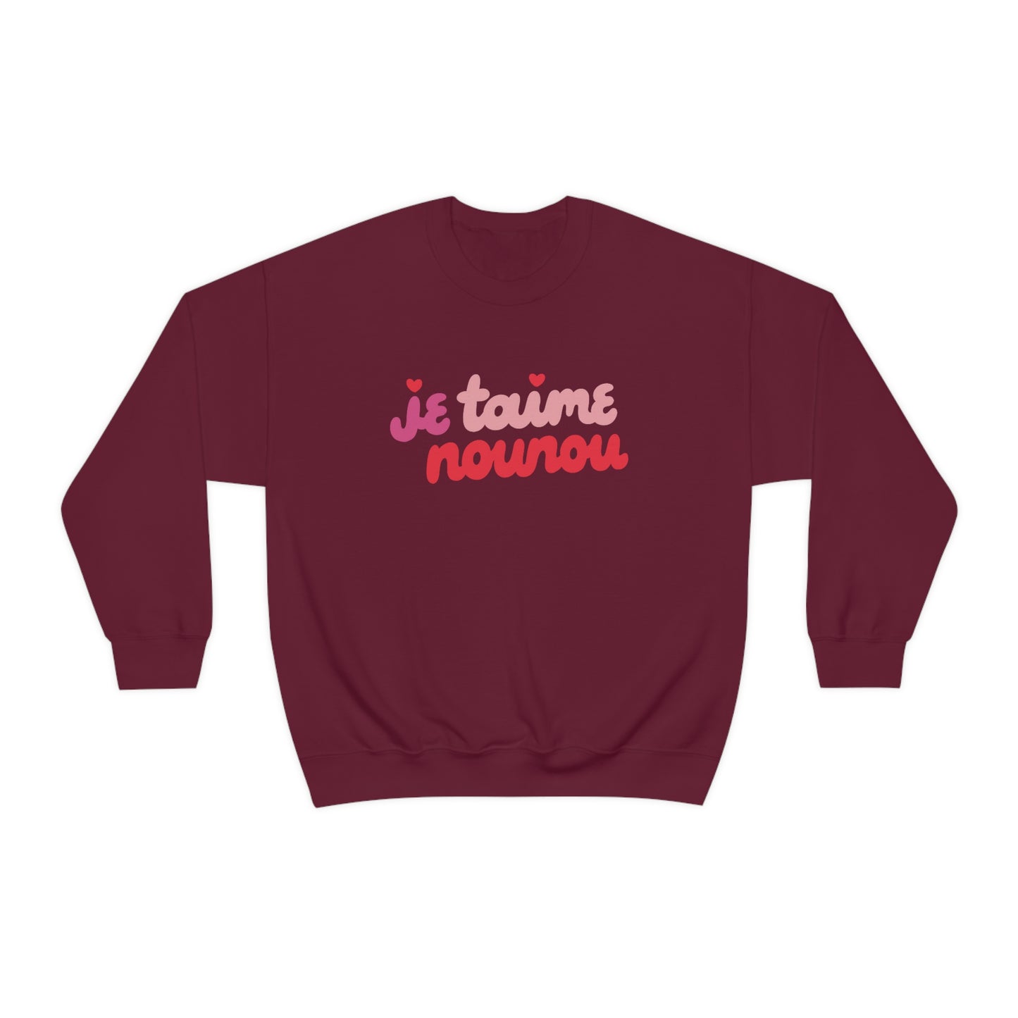 Multicolored Je Taime Nounou Pullover