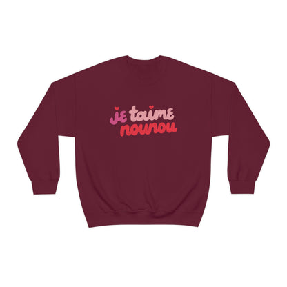 Multicolored Je Taime Nounou Pullover